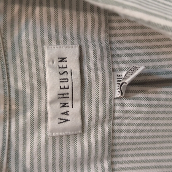 Van Heusen Men's Striped Short Sleeve Button Down Dress Shirt Size XXL - Picture 3 of 7